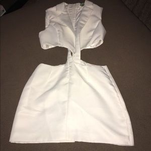 White Tuxedo Dress